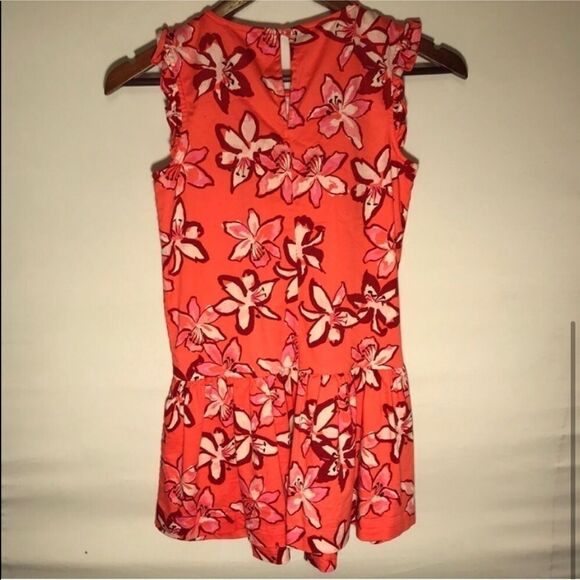 Kid’s Kate Spade Coral Pink Floral Dress - Picture 3 of 5